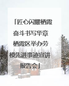 匠心闪耀栖霞 奋斗书写华章 栖霞区举办劳模先进事迹宣讲报告会