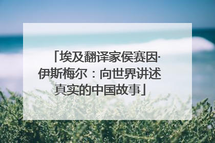 埃及翻译家侯赛因·伊斯梅尔：向世界讲述真实的中国故事