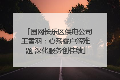国网长乐区供电公司王雪羽：心系客户解难题 深化服务创佳绩