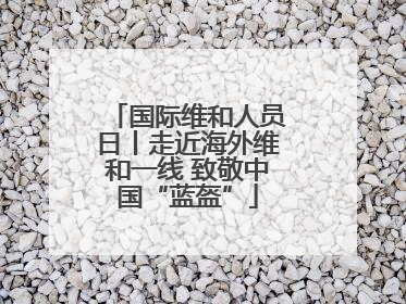 国际维和人员日丨走近海外维和一线 致敬中国“蓝盔”