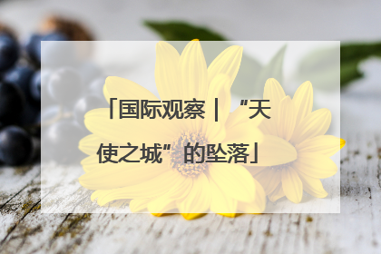 国际观察｜“天使之城”的坠落