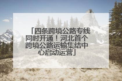 四条跨境公路专线同时开通！河北首个跨境公路运输集结中心启动运营