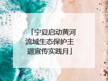 宁夏启动黄河流域生态保护主题宣传实践月