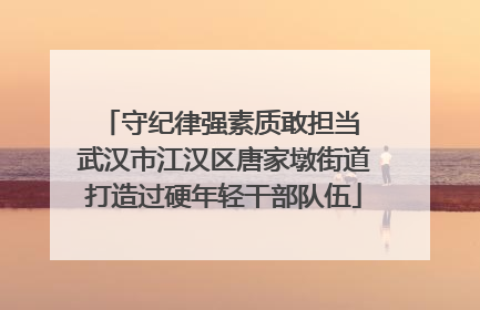 守纪律强素质敢担当 武汉市江汉区唐家墩街道打造过硬年轻干部队伍