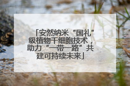 安然纳米“国礼”级植物干细胞技术，助力“一带一路”共建可持续未来