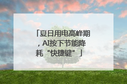 夏日用电高峰期，AI按下节能降耗“快捷键”