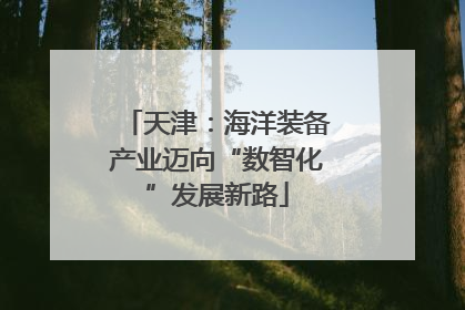 天津：海洋装备产业迈向“数智化”发展新路