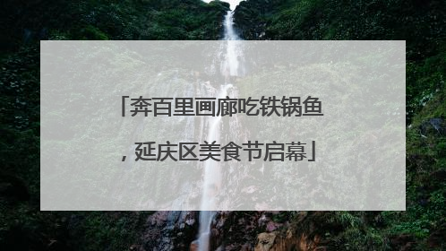 奔百里画廊吃铁锅鱼，延庆区美食节启幕