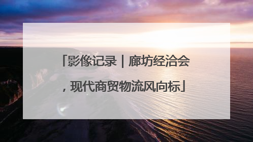 影像记录｜廊坊经洽会，现代商贸物流风向标