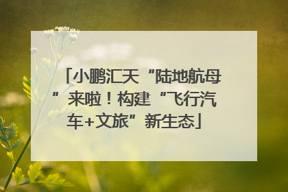 小鹏汇天“陆地航母”来啦！构建“飞行汽车+文旅”新生态