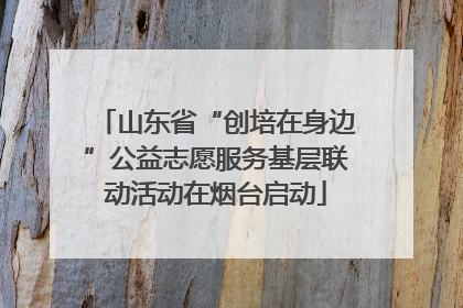 山东省“创培在身边”公益志愿服务基层联动活动在烟台启动