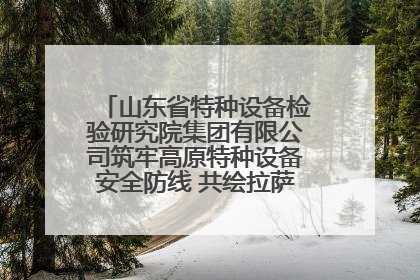 山东省特种设备检验研究院集团有限公司筑牢高原特种设备安全防线 共绘拉萨美好生活画卷