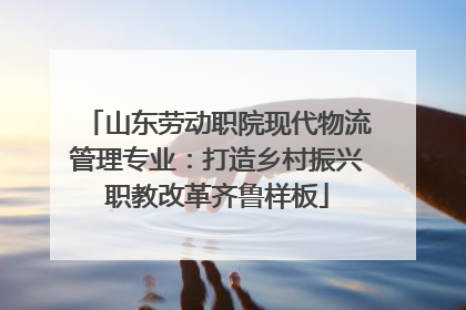 山东劳动职院现代物流管理专业：打造乡村振兴职教改革齐鲁样板