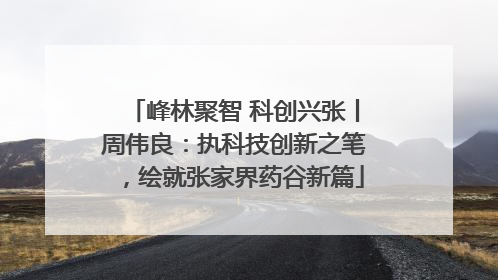 峰林聚智 科创兴张丨周伟良：执科技创新之笔，绘就张家界药谷新篇