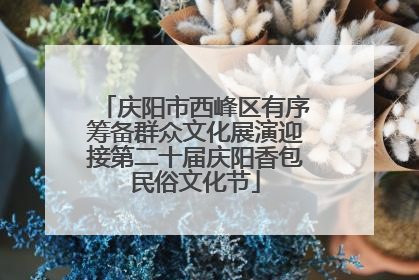庆阳市西峰区有序筹备群众文化展演迎接第二十届庆阳香包民俗文化节