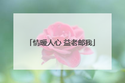 情暖人心 益老邮我