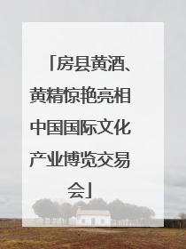 房县黄酒、黄精惊艳亮相中国国际文化产业博览交易会
