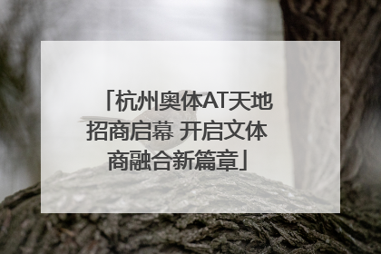 杭州奥体AT天地招商启幕 开启文体商融合新篇章
