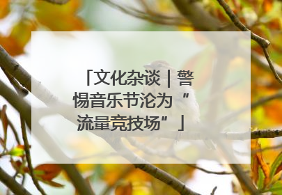 文化杂谈｜警惕音乐节沦为“流量竞技场”