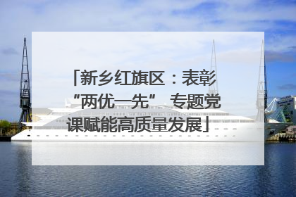 新乡红旗区：表彰 “两优一先” 专题党课赋能高质量发展