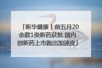 新华健康丨前五月20余款1类新药获批 国内创新药上市跑出加速度
