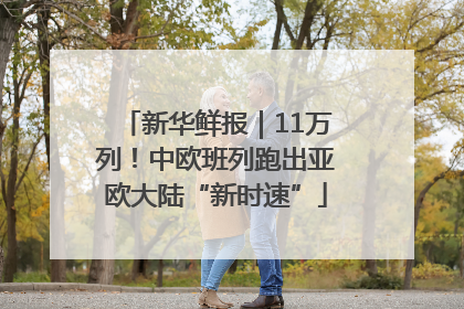 新华鲜报｜11万列！中欧班列跑出亚欧大陆“新时速”