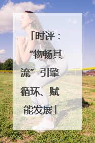 时评：“物畅其流”引擎循环、赋能发展