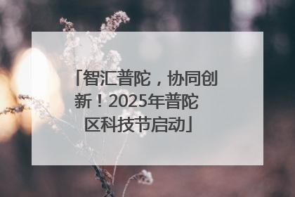 智汇普陀，协同创新！2025年普陀区科技节启动