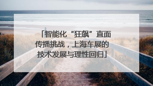 智能化“狂飙”直面传播挑战，上海车展的技术发展与理性回归