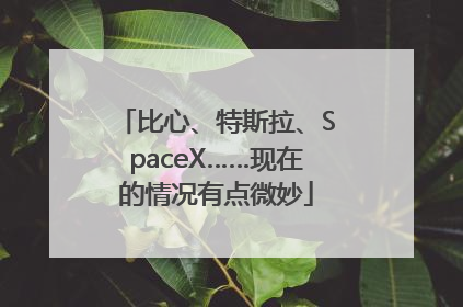 比心、特斯拉、SpaceX……现在的情况有点微妙