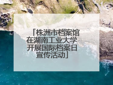 株洲市档案馆在湖南工业大学开展国际档案日宣传活动