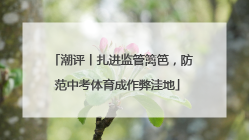 潮评丨扎进监管篱笆，防范中考体育成作弊洼地