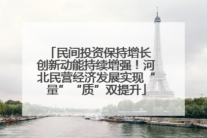 民间投资保持增长 创新动能持续增强！河北民营经济发展实现“量”“质”双提升