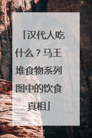 汉代人吃什么？马王堆食物系列图中的饮食真相