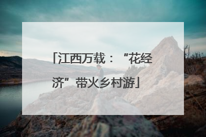江西万载：“花经济”带火乡村游
