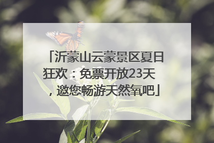 沂蒙山云蒙景区夏日狂欢：免票开放23天，邀您畅游天然氧吧