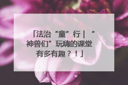 法治“童”行｜“神兽们”玩嗨的课堂有多有趣？！