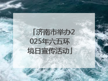 济南市举办2025年六五环境日宣传活动