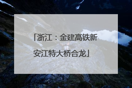 浙江：金建高铁新安江特大桥合龙