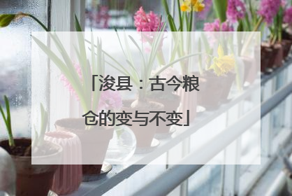 浚县：古今粮仓的变与不变