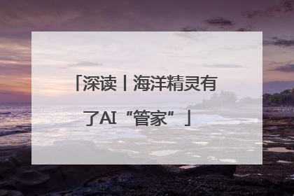 深读丨海洋精灵有了AI“管家”