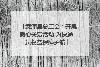 溆浦县总工会：开展暖心关爱活动 为快递员权益保障护航