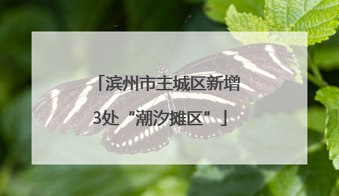 滨州市主城区新增3处“潮汐摊区”