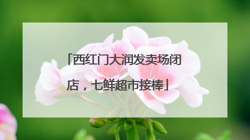 西红门大润发卖场闭店，七鲜超市接棒