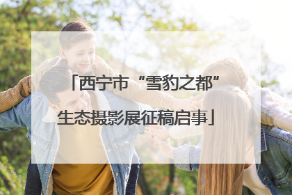 西宁市“雪豹之都”生态摄影展征稿启事