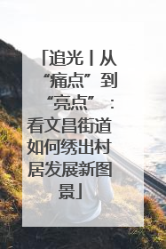 追光丨从“痛点”到“亮点”：看文昌街道如何绣出村居发展新图景