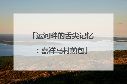 运河畔的舌尖记忆：嘉祥马村煎包