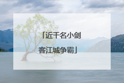 近千名小剑客江城争霸
