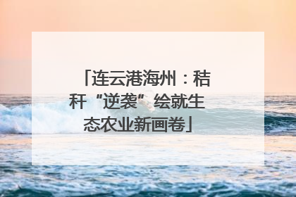 连云港海州：秸秆“逆袭”绘就生态农业新画卷