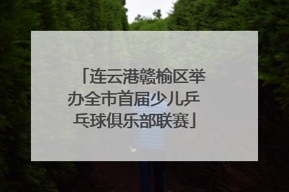 连云港赣榆区举办全市首届少儿乒乓球俱乐部联赛